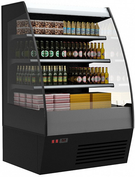 Холодильная горка Полюс Carboma 1600/875 ВХСп/ВТ-1,9 (cтеклопакет) (F 16-80 VM/SH 1,9-2 стеклопакет) фото