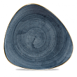 Тарелка мелкая треугольная Churchill Stonecast Blueberry SBBSTR101