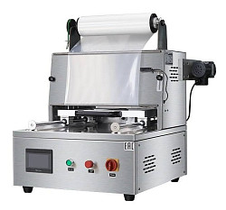 Запайщик лотков Hualian Machinery HLV-400T (диаметр лотка 150 мм, матрица на 2 лотка) с газонаполнением, фото 1