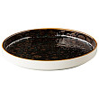 Тарелка с вертикальным бортом, стопируемая Style Point Jersey 20,5 см, цвет коричневый (QU91055)
