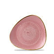 Тарелка мелкая треугольная  Stonecast Petal Pink SPPSTR91 22,9см, без борта