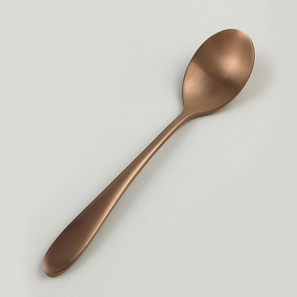 Ложка чайная P.L. Proff Cuisine 14,3 см матовая медь PVD Alessi-Copper фото