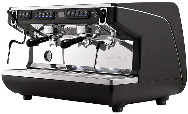 Рожковая кофемашина Nuova Simonelli Appia Life XT 2Gr 220V черная +высокие группы+экономайзер+ПИД (250129) фото