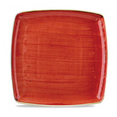 Тарелка мелкая квадратная Churchill Stonecast Berry Red SBRSDS101 26,8 см в Екатеринбурге фото