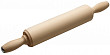 Скалка Luxstahl с вращающимися ручками 400х70 мм, липа