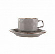Чашка чайная Porland 177 мл, стопируемая, цвет темно-серый Seasons (322107)