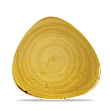 Тарелка мелкая треугольная Churchill Stonecast Mustard Seed Yellow SMSSTR71 19,2см, без борта