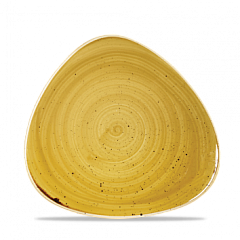 Тарелка мелкая треугольная Churchill Stonecast Mustard Seed Yellow SMSSTR71 19,2см, без борта в Екатеринбурге фото