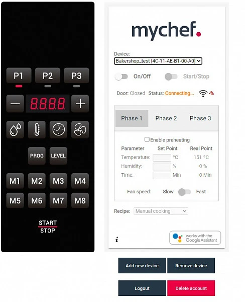 Конвектомат электрический Distform MyChef Bakershop Air-S 6 trays 60x40, right (BSS6100D) фото