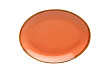 Блюдо овальное Porland 24х19 см фарфор цвет оранжевый Seasons (112124)