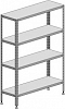 Стеллаж со сплошными полками Марихолодмаш С-4-0,6/1,2/1,6 (нержавейка) фото