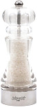 Мельница для соли Bisetti h 17,5 см, акрил, прозрачная, PERUGIA (851S)