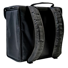 Терморюкзак для обедов Luxstahl 400х250х450 мм фольгированный черный в Екатеринбурге, фото