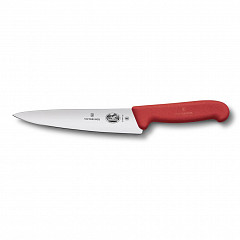 Универсальный нож Victorinox Fibrox 25 см, ручка фиброкс красная в Екатеринбурге фото
