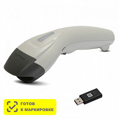 Беспроводной сканер штрих-кода Mertech CL-610 BLE  Dongle P2D USB White в Екатеринбурге, фото 1
