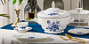 Блюдо овальное глубокое P.L. Proff Cuisine 30,6*19,4*2,3 см Blue Flower (81222031) фото