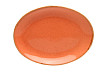 Блюдо овальное Porland 18х14 см фарфор цвет оранжевый Seasons (112118)
