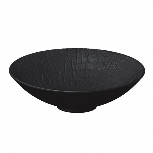 Салатник P.L. Proff Cuisine 1250 мл d 25 см h7 см Black Raw Wood фото