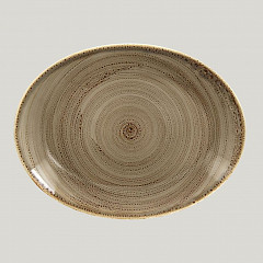 Овальная тарелка RAK Porcelain Twirl Alga 36*27 см в Екатеринбурге фото