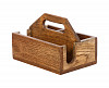 Ящик для сервировки деревянный Luxstahl 210х150 мм с ручкой фото