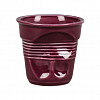 Чашка для капучино P.L. Proff Cuisine Barista мятая 225 мл фиолетовая, h 8,5 см фото