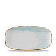 Блюдо прямоугольное CHEFS без борта Churchill Stonecast Accents Duck Egg Blue ASDEXO111