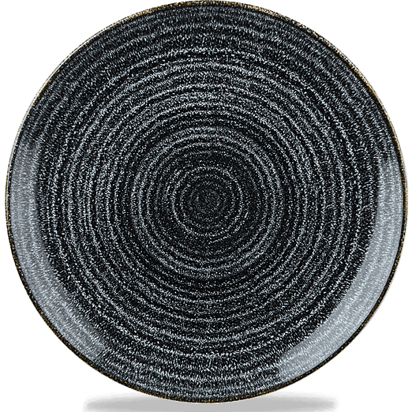 Тарелка мелкая без борта Churchill 26см, Charcoal Black, Studio Prints SPCBEV101 фото