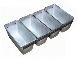 Форма хлебная Спика № 12х4, (160х320х75), 4 секции, без ручек в&nbsp;Екатеринбурге фото