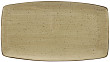 Тарелка прямоугольная Continental 35,5х19 см, коричневая 32CURV193-06