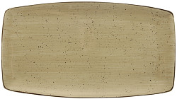 Тарелка прямоугольная Continental 35,5х19 см, коричневая 32CURV193-06 в Екатеринбурге, фото