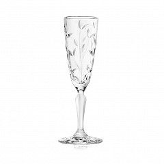 Бокал-флюте для шампанского RCR Cristalleria Italiana 160 мл хр. стекло Style Laurus в Екатеринбурге, фото