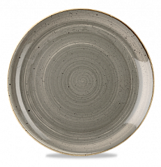 Тарелка мелкая круглая Churchill Stonecast Peppercorn Grey SPGSEV121 32,4см, без борта в Екатеринбурге фото