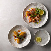 Тарелка мелкая с прямым бортом Churchill 21см, h2см Chefs Plate Kintsugi Pearl Grey, KTPGWP211 фото