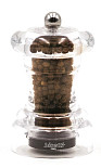 Мельница для перца Bisetti h 10 см, акрил, прозрачная, PERUGIA (822)