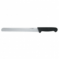 Нож хлебный P.L. Proff Cuisine PRO-Line 30 см, черная пластиковая ручка в Екатеринбурге, фото