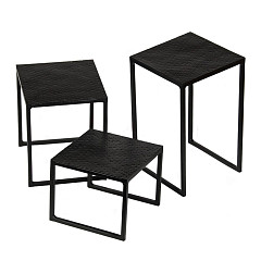 Подставка фуршетная P.L. Proff Cuisine набор 3 шт П квадрат (12*12*10 см /12*12*15 см /12*12*20 см) черная (81241085) в Екатеринбурге, фото