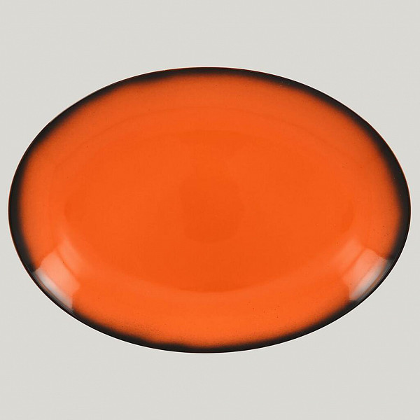 Блюдо овальное RAK Porcelain LEA Orange 32 см (оранжевый цвет) фото