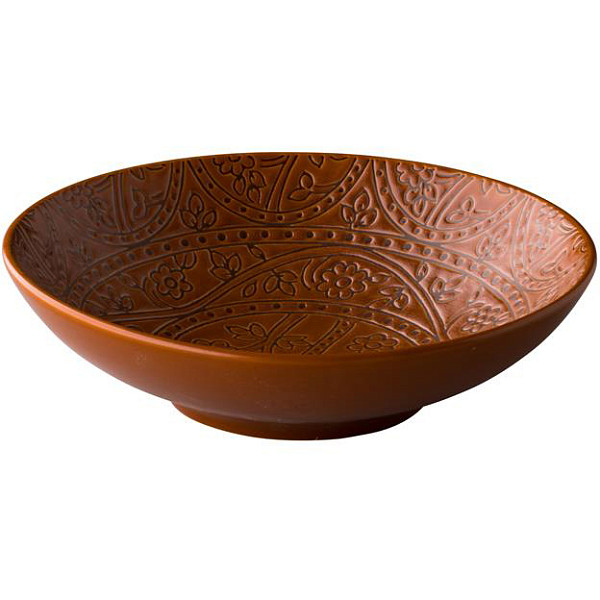 Тарелка глубокая Style Point Barcelona 19 см, цвет коричневый (QU31012) фото