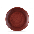 Тарелка мелкая без борта Churchill Stonecast Patina Rust Red PAREEVP61