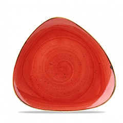 Тарелка мелкая треугольная Churchill Stonecast Berry Red SBRSTR71 19,2см, без борта в Екатеринбурге фото