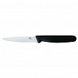 Нож для нарезки P.L. Proff Cuisine PRO-Line 10 см, пластиковая черная ручка, волнистое лезвие