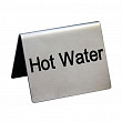 Табличка  Hot Water 5*4 см, сталь