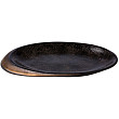 Тарелка овальная  Raw Design by Kevala 25,8x18,5 см h 2 см, декор black gold stone (RD18332)