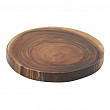 Доска для подачи круглая  30*3 см African Wood 2 пластик меламин
