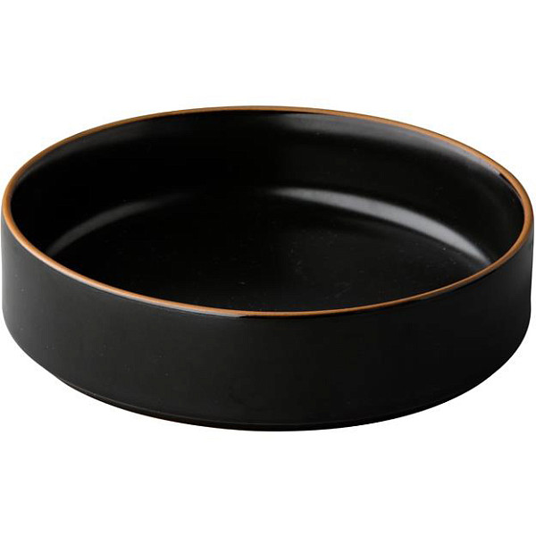 Тарелка глубокая с вертикальным бортом Style Point Japan 20 см, h 5,5 см, цвет черный (QU18006) фото