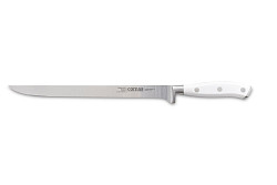 Нож для тонкой нарезки Comas 26 см, L 38,5 см, нерж. сталь / АБС-пластик, цвет ручки белый, Marble (8116) в Екатеринбурге фото