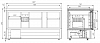 Охлаждаемый стол Полюс T70 M3GN-2 с бортом 0430-2 корпус нержавеющая сталь 2 двери, 2 ящика фото