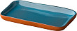 Блюдо прямоугольное Style Point Stoneheart 19 х 11,2 см, цвет коричневый/голубой (SHAZC1703)