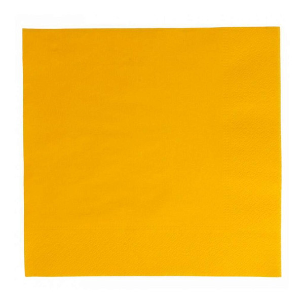 Салфетка бумажная двухслойная Garcia de Pou желтая, 40*40 см, 100 шт фото