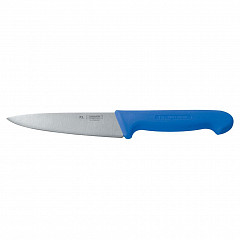 Нож поварской P.L. Proff Cuisine PRO-Line 16 см, синяя пластиковая ручка (99005023) в Екатеринбурге, фото